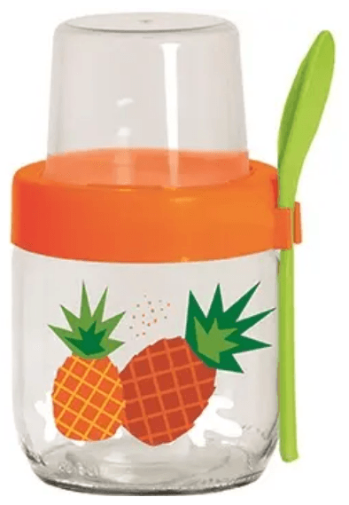 Банка скло "Herevin Yoghurt" 0,425л з ложкою і контейнером №131615-300(12)
