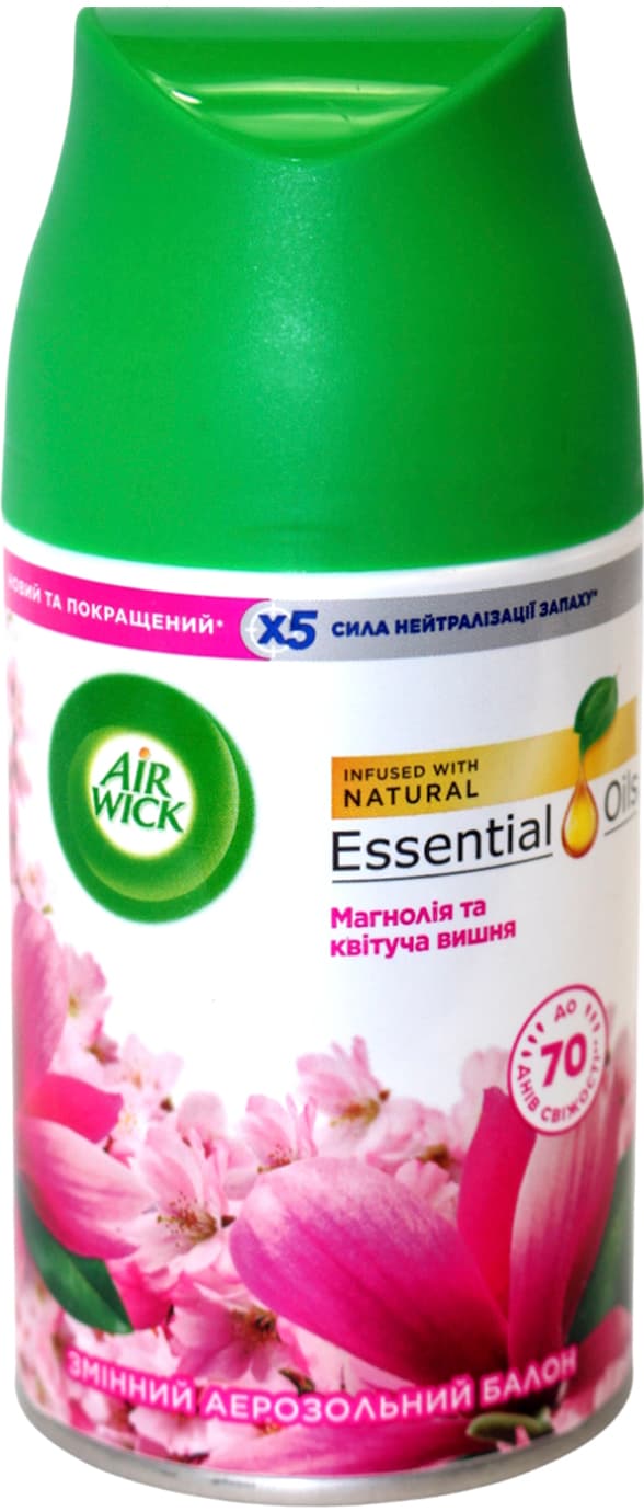Освіжувач повітря AirWick (запаска) Магнолія та квітуча вишня 250мл №0973