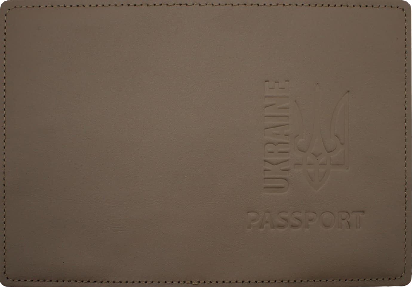 Облож. Passport Ukraine Трезубец кожа беж. тисн. №36261