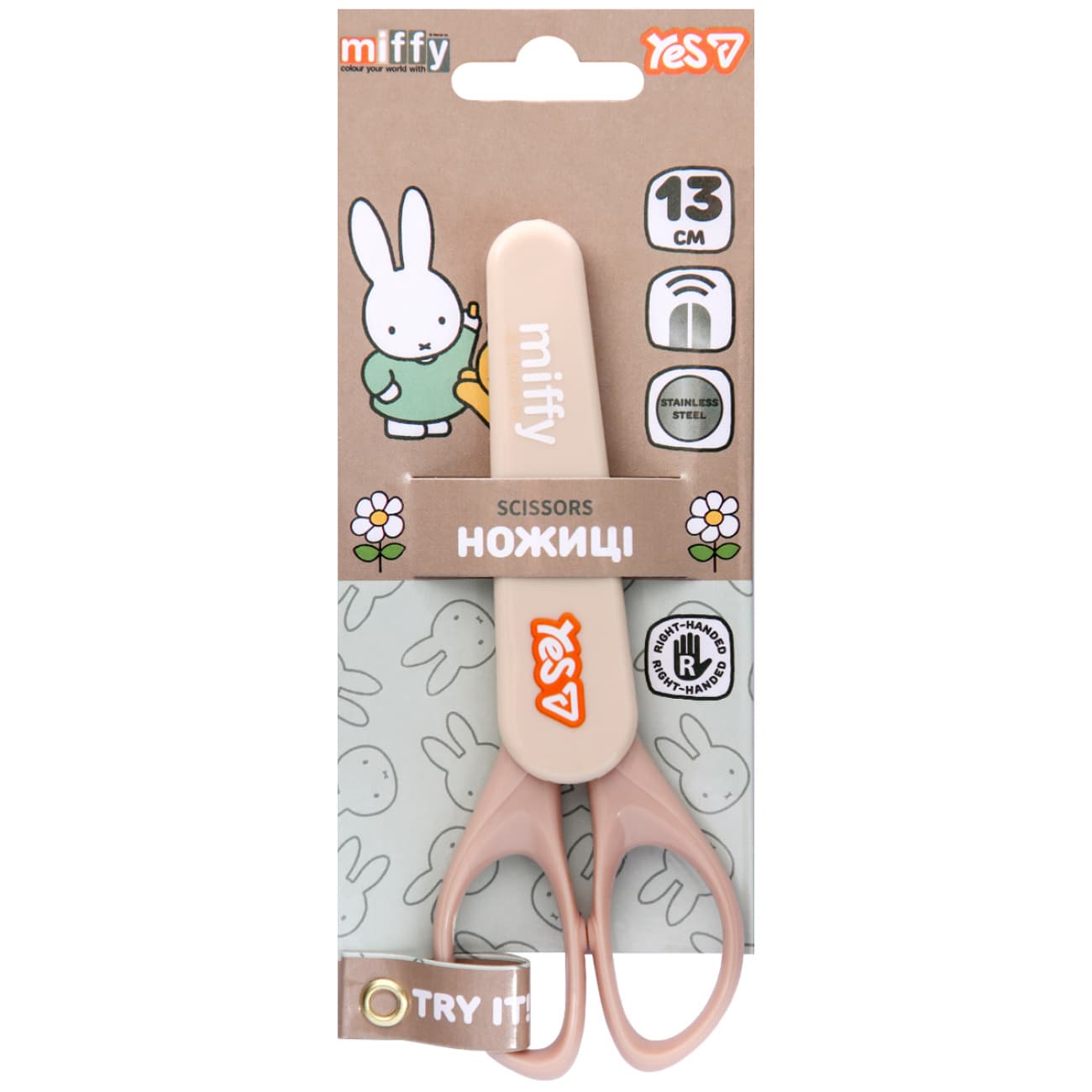 Ножиці дит. "Yes" №480492 Miffy 13см у футлярі
