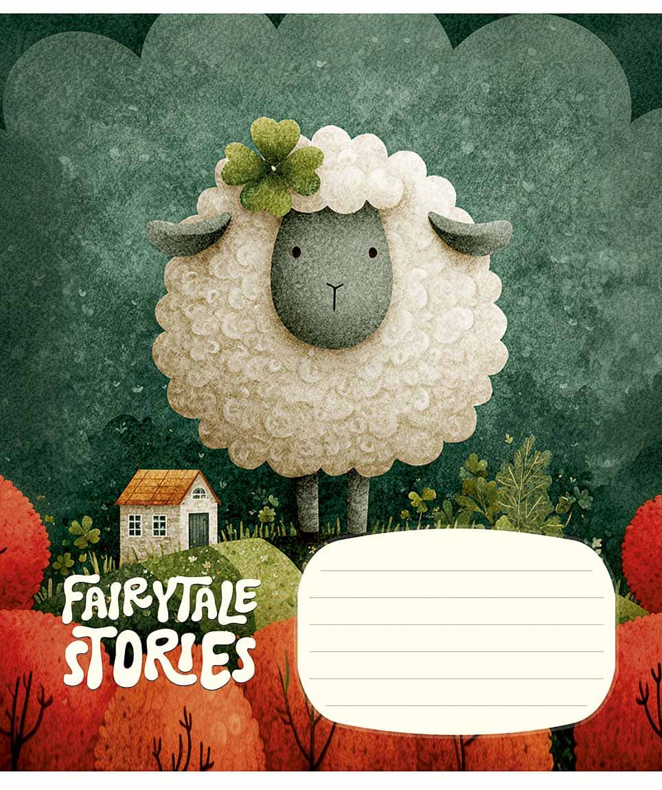 Зошит 12арк. кос.лін. Школярик "Fairytale Stories" ВД-лак №012-3755C(30)(300)
