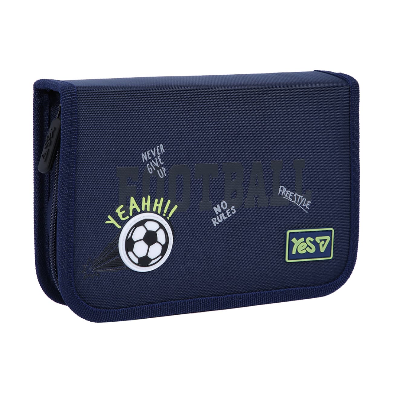 Пенал "Yes" Football тв.,одинар.,1клап.,б/н №HP-03/533869/Р-26