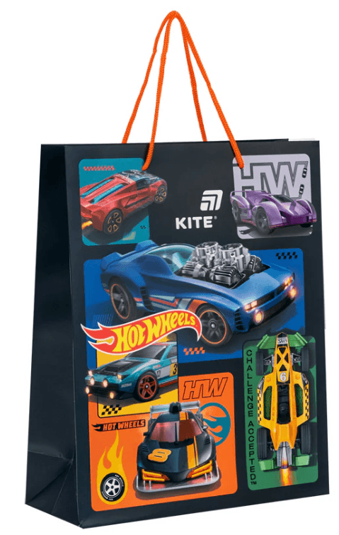Пакет подарочный бумаж. "Kite" Hot Wheels №HW26-266 26х32см(5)