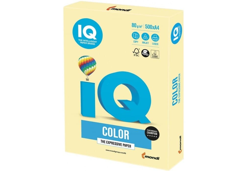 Бумага цветн. А4 160г/м Maestro Color Pastell YE23 Yellow (жёлтый)(250)(1250)