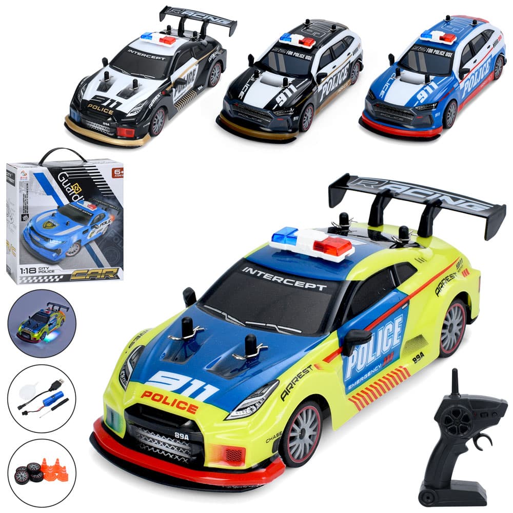 Машина RK (1:18) 23см,1:18,4G,дрифт,дод.колеса,корпус не б'ється,пара/дим №161-RC21T-22T