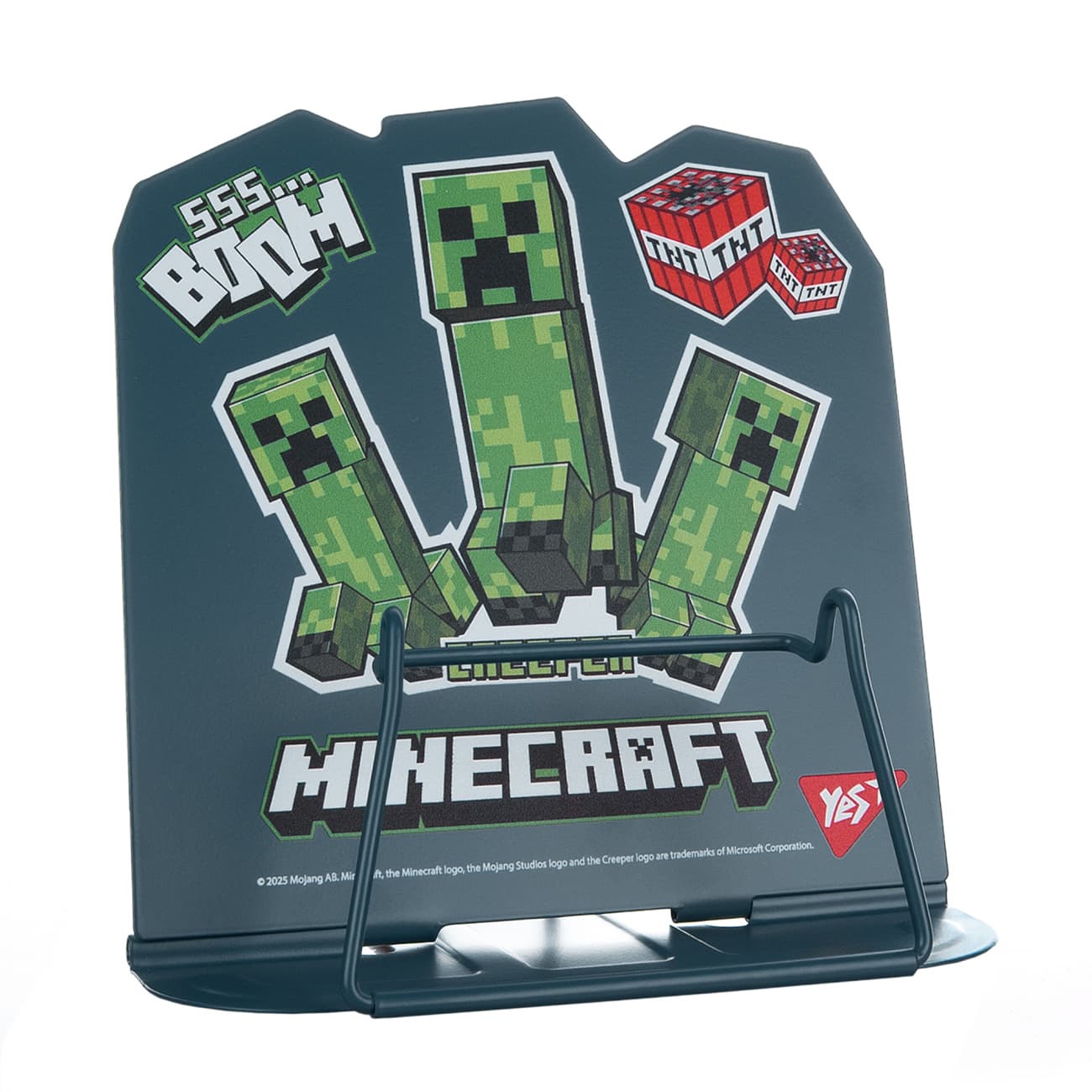 Подставка для книг "Yes" "Minecraft.Creepe" №470525 метал.,фигурная(40)