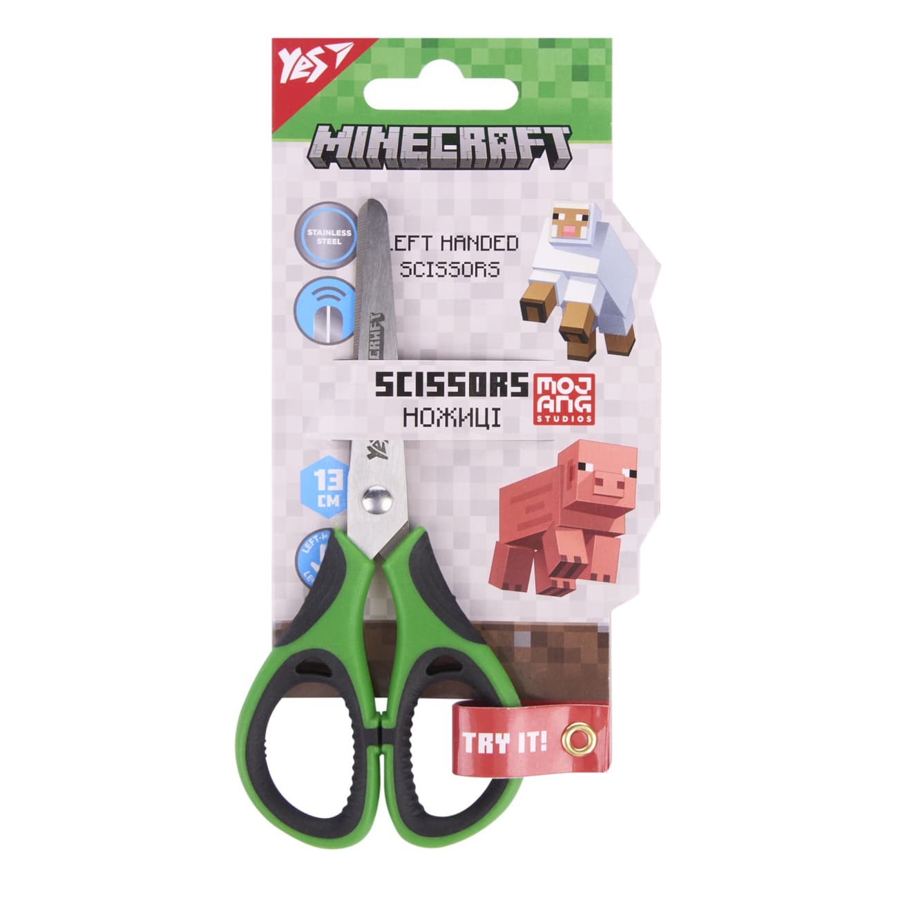 Ножницы дет. "Yes" №480466 Minecraft 13см для левши(12)