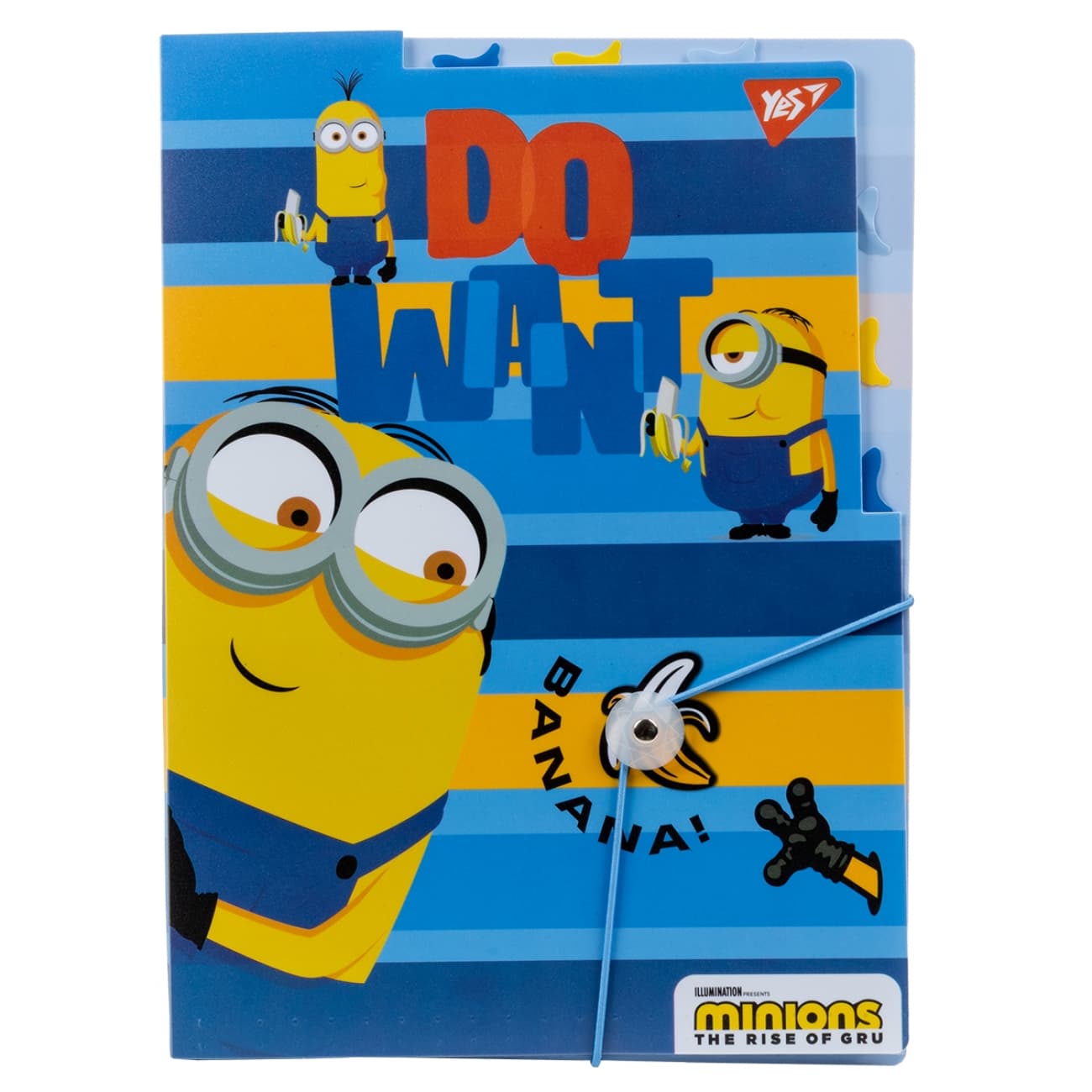 Папка "Yes" А4 №492100 "Minions" на рез. с 3разд.(40)