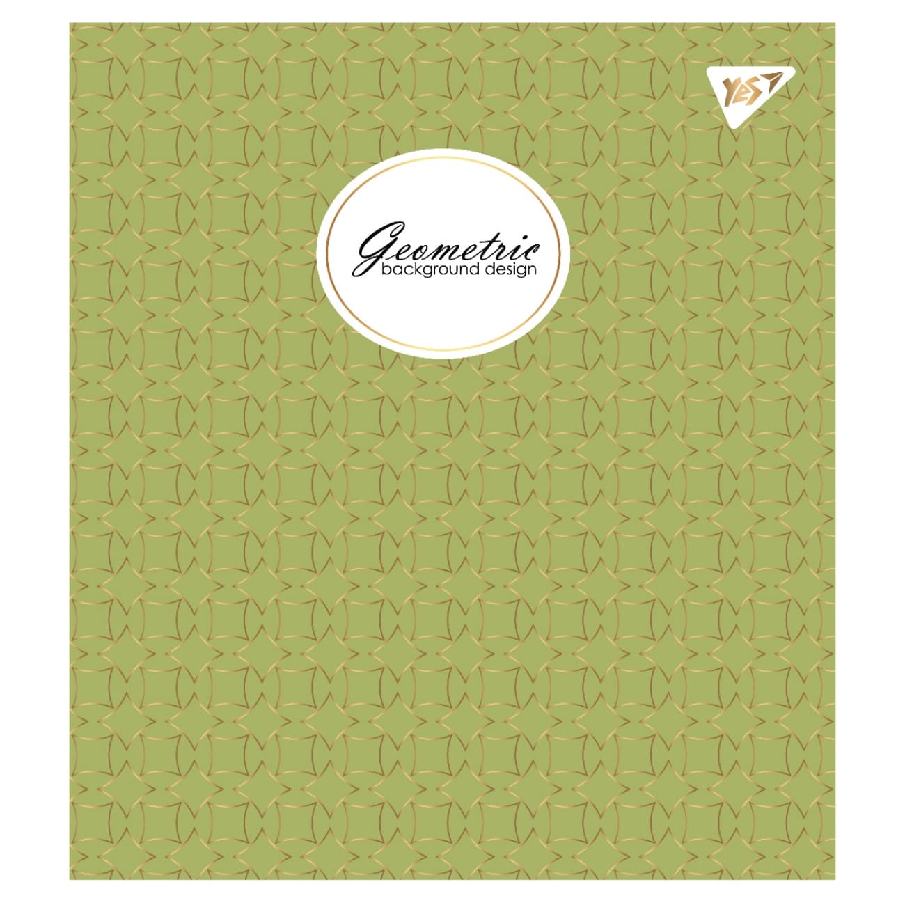 Зошит А5 YES 48арк. кліт. мат. ВДЛ+ УФ-спл+Pantone Gold "Geometric" №766876(5)(100)