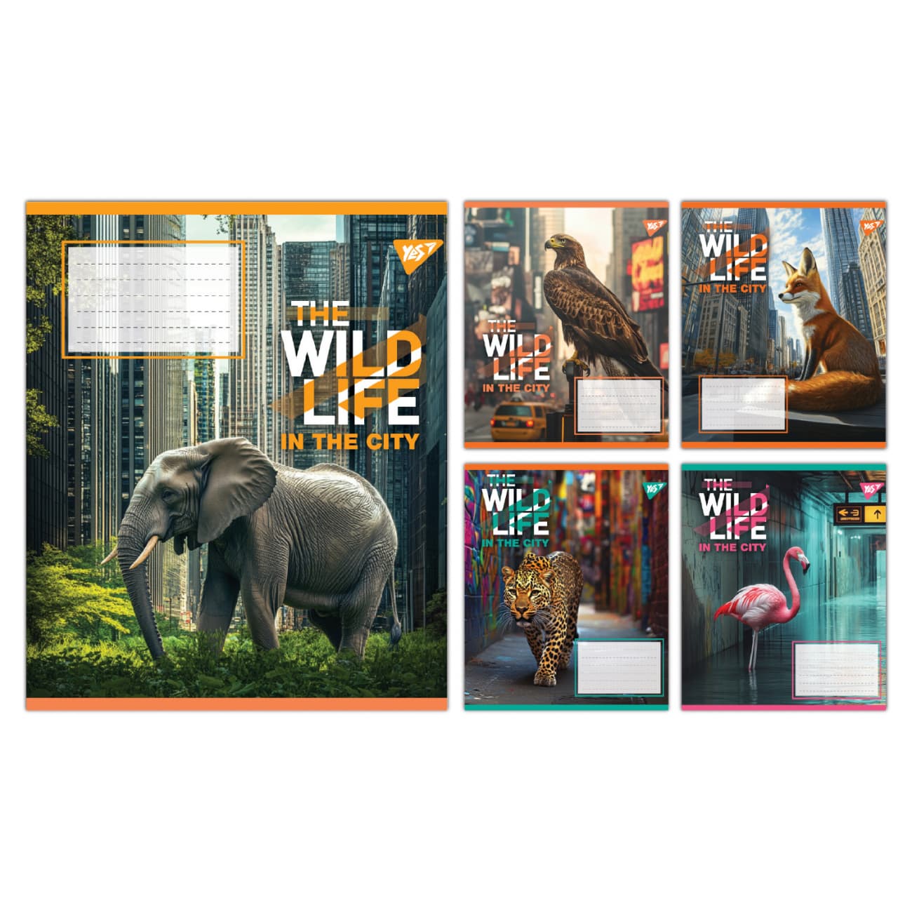 Зошит 24арк. кліт. YES The wild in the city №767764(20)(320)