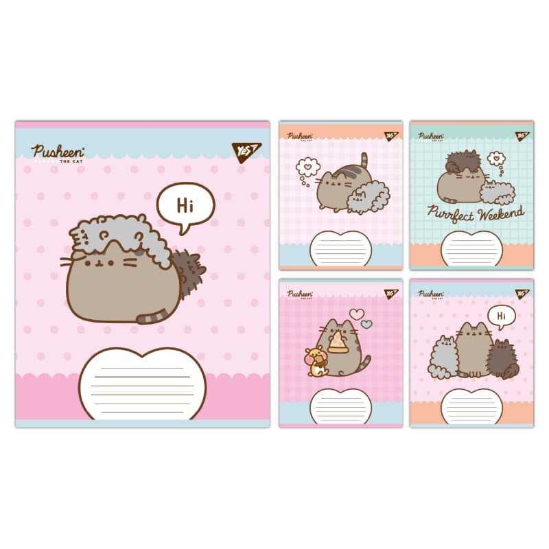 Тетрадь 18л. лин. YES Pusheen Weekend №767611(25)(400)