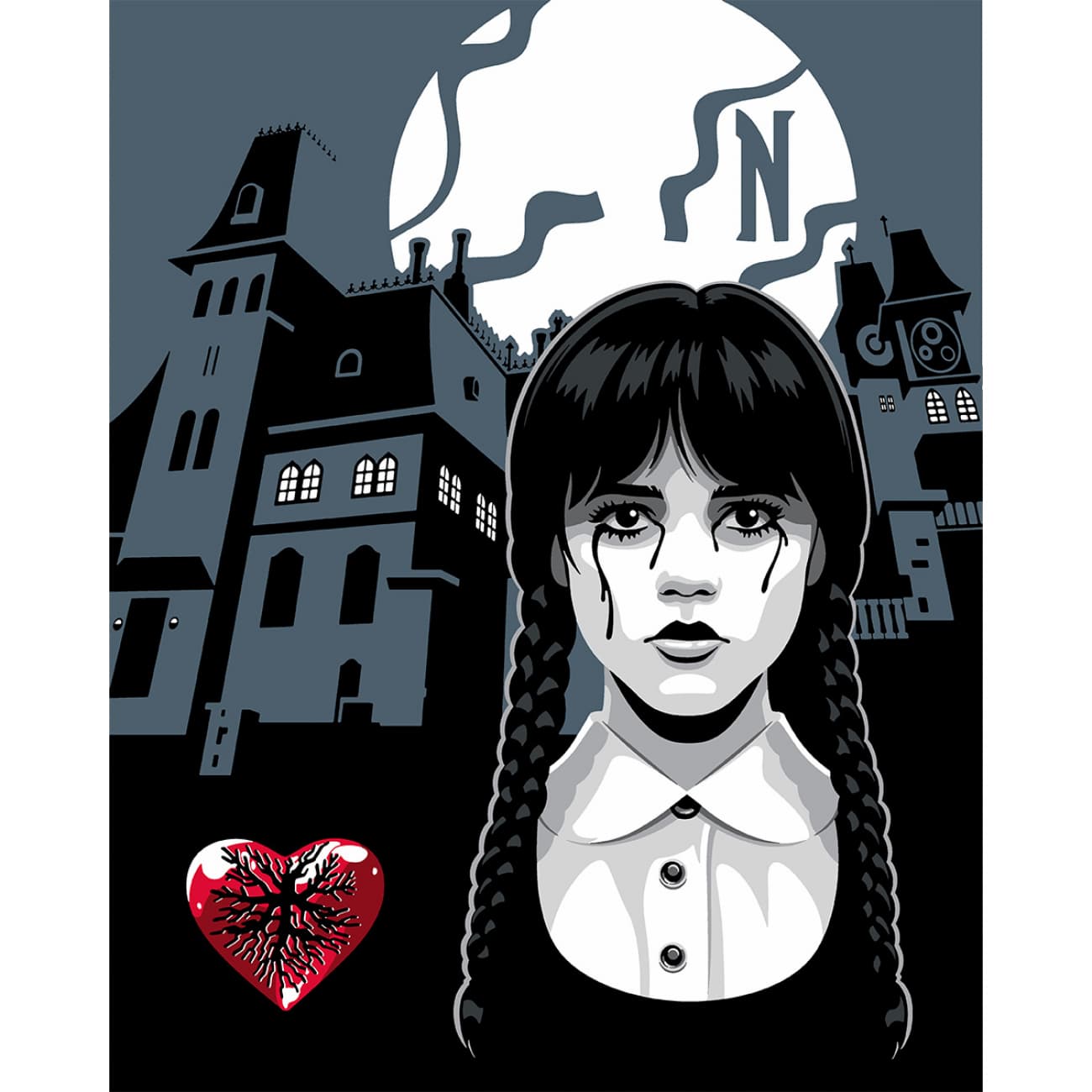Картины по номерам "Santi" Wednesday. Nevermore Academy 40х50см №955059