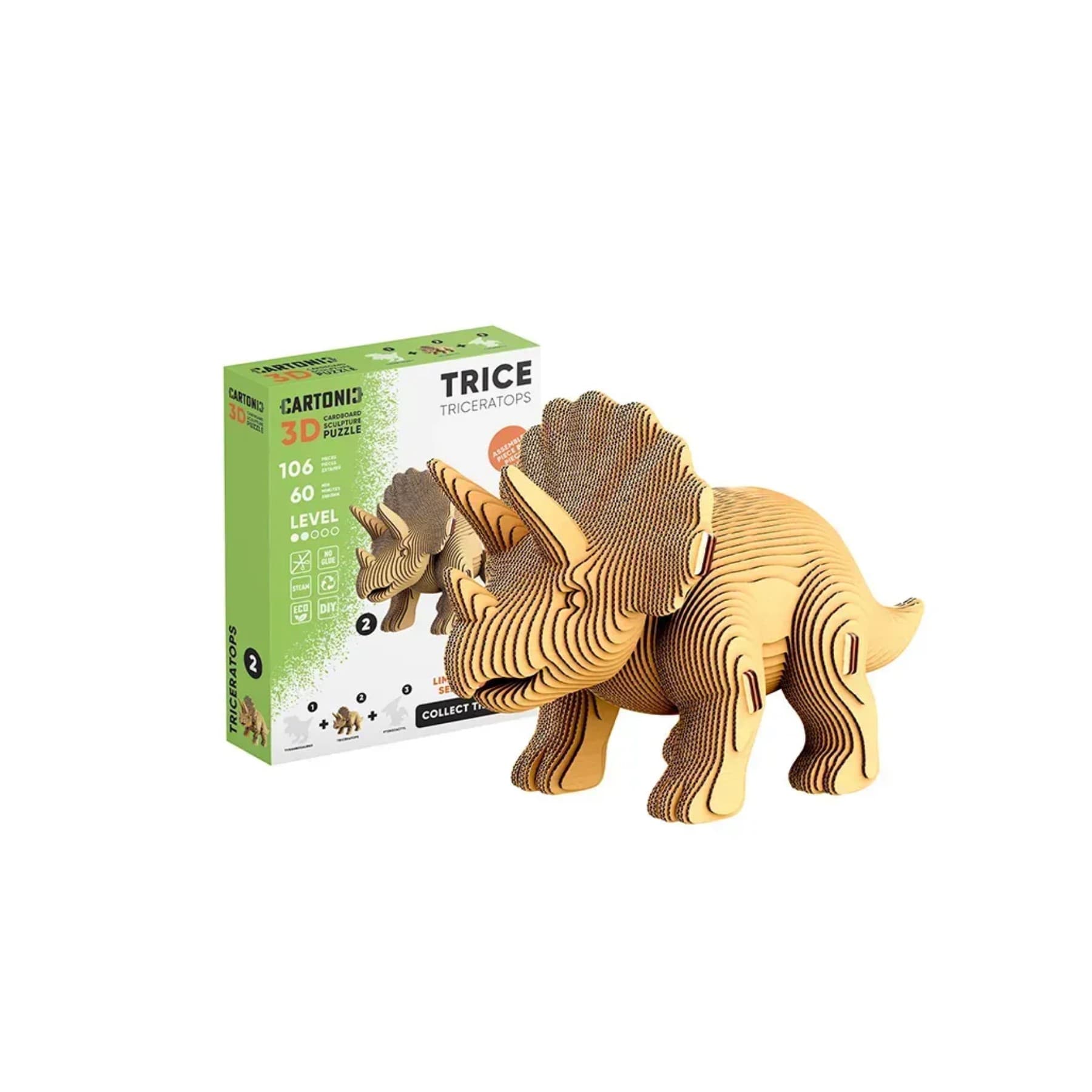 Пазли 3D "Cartonic Collectible" Triceratops