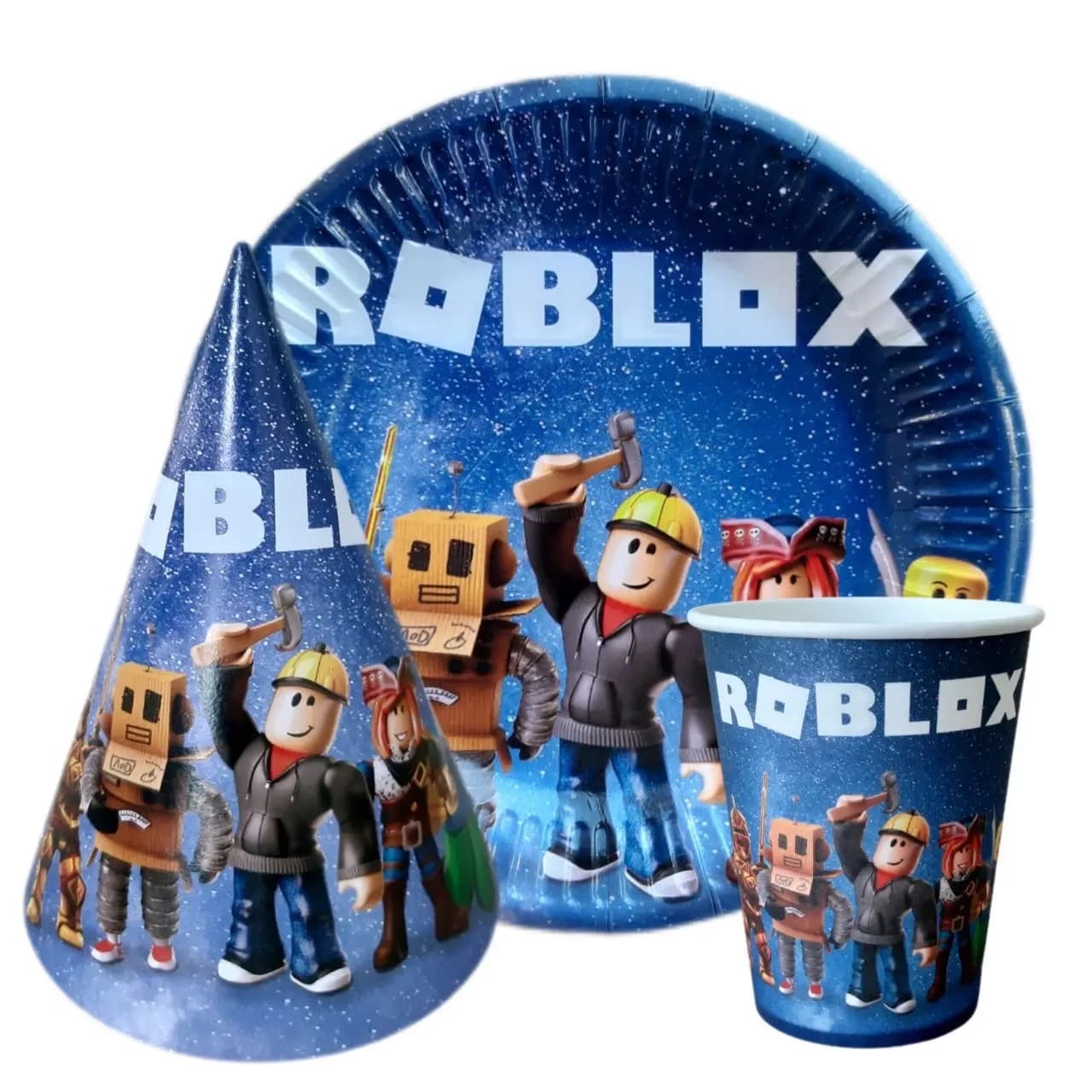 Набір посуду "Роблокс Roblox" зоряне небо №16799