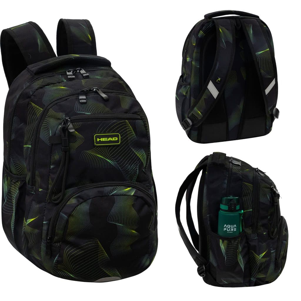 Рюкзак "Head" GREEN WAVE 3от.2карм. №AB200/502026056