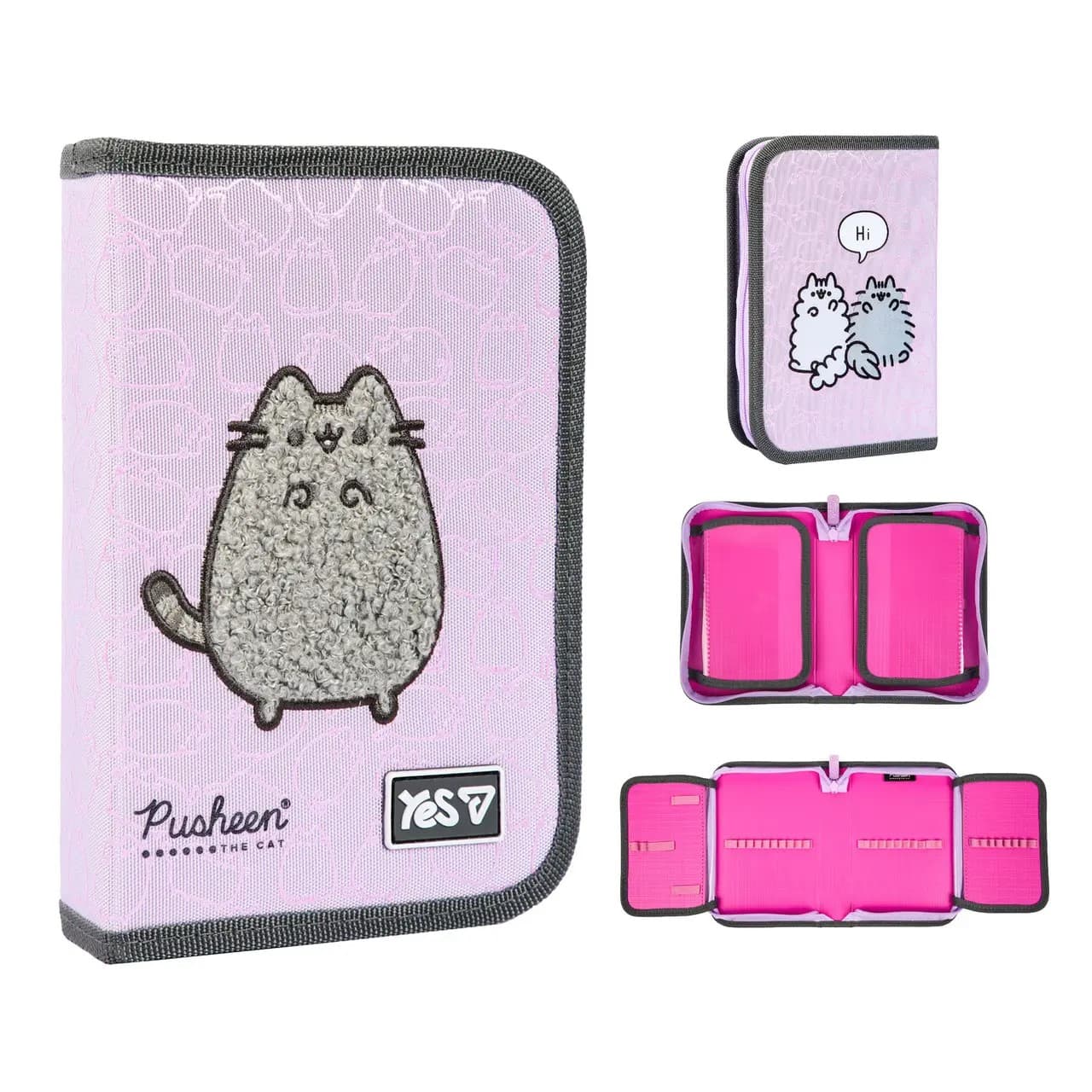 Пенал "Yes" Pusheen Delicacy тв.,одинар.,2клап. №HP-04/533741/Р-26(48)