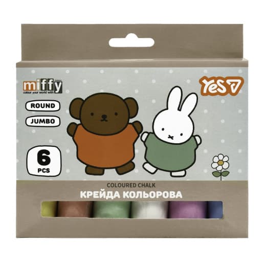 Крейда кольор. "Yes" №400570 6шт Jumbo Miffy(12)