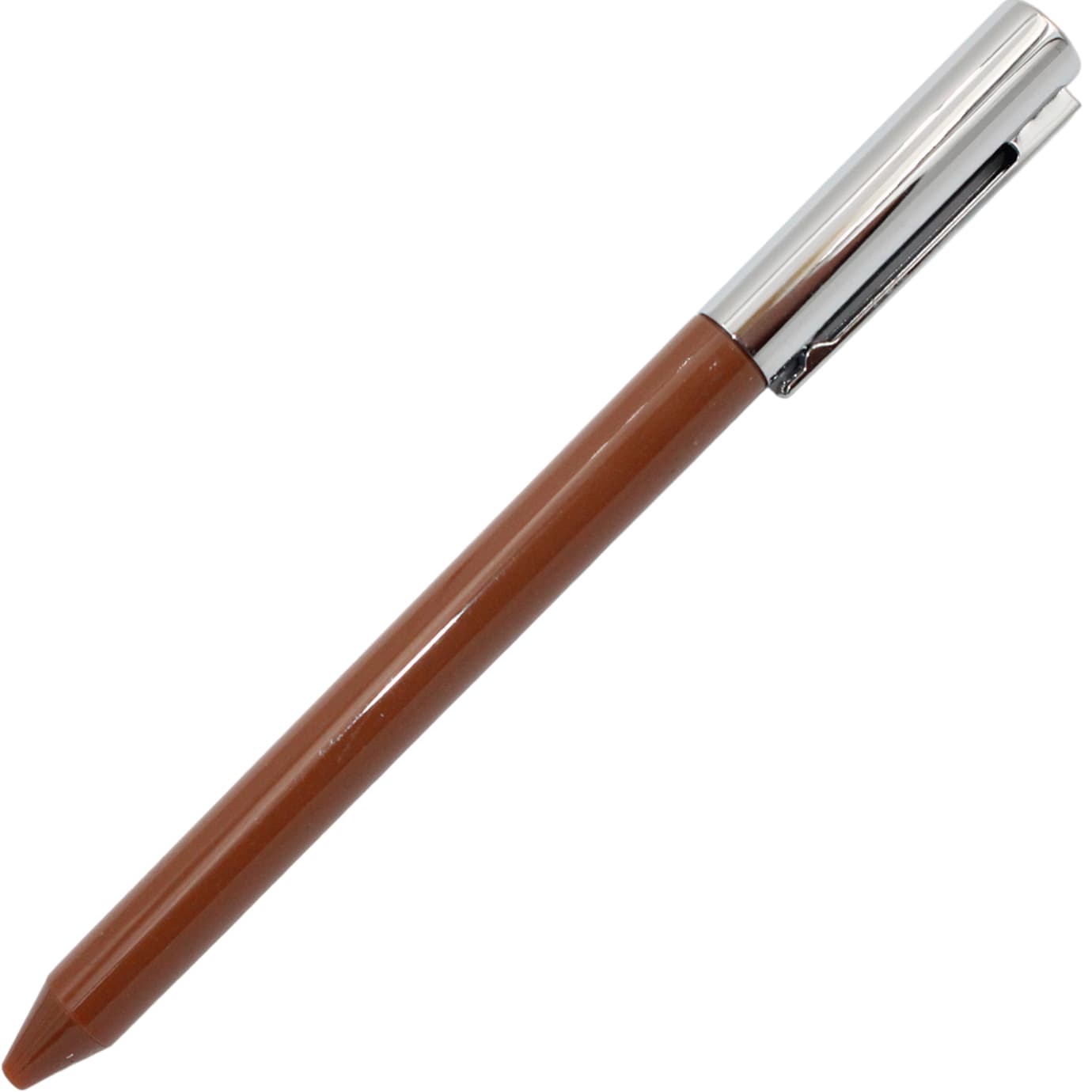 Ручка авт. гел. "Buromax" №BM.83102-25 Prestige Silver 0.5мм синяя, корп. коричневый