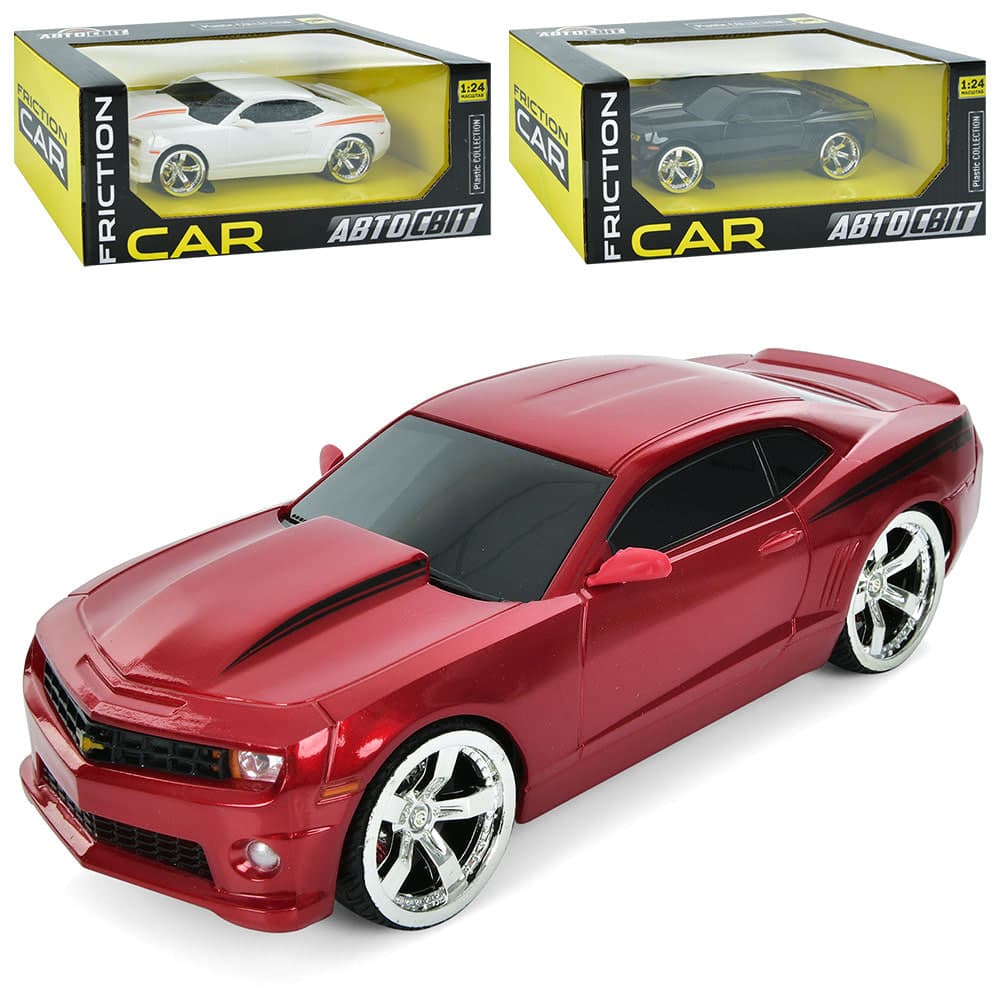 Машина інер-а метал. "Автосвіт" Camaro 20см,гумові колеса,в кор-ці,27х11,5х13см №AS-3014