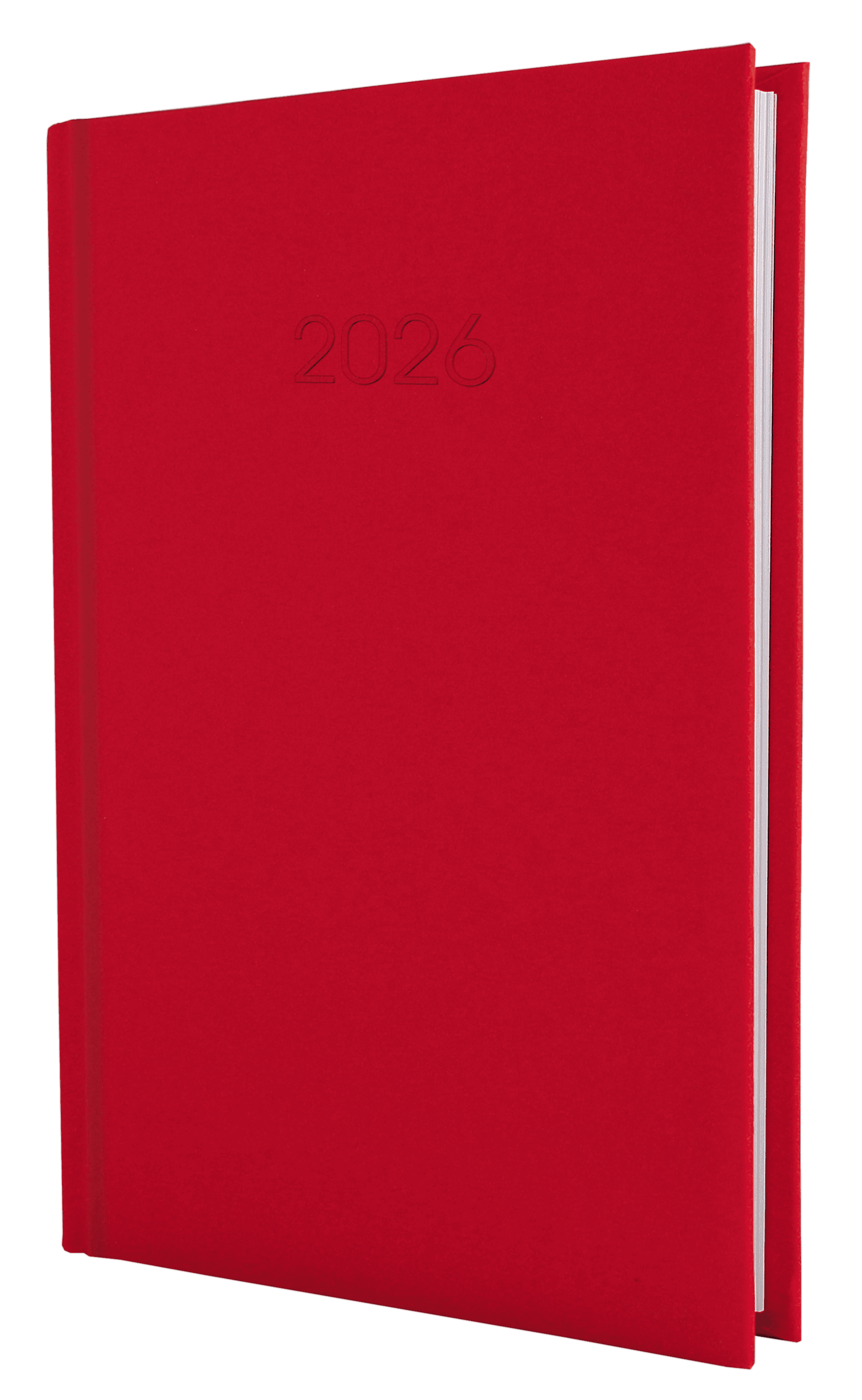 Ежедневник A5 Economix датированный 2027 Satin красный E21612-03