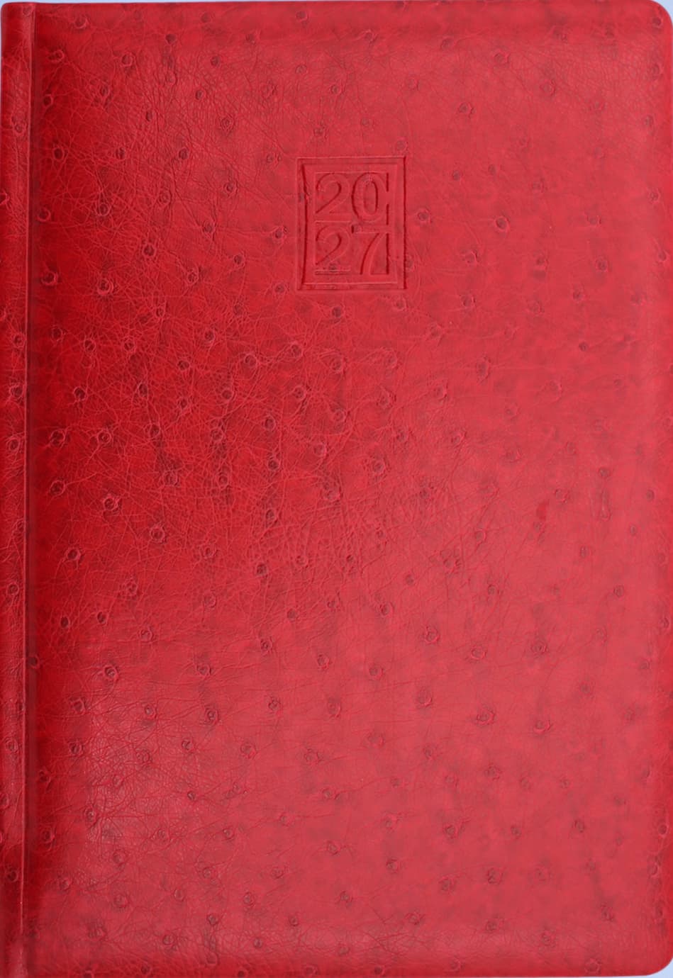 Ежедневник А5 Optima датированный 2027 Ostrich красный O25228-03