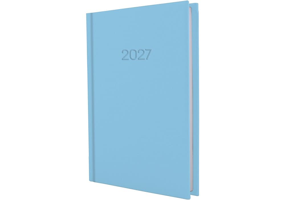 Ежедневник A5 Economix датированный 2027 Satin голубой E21612-11