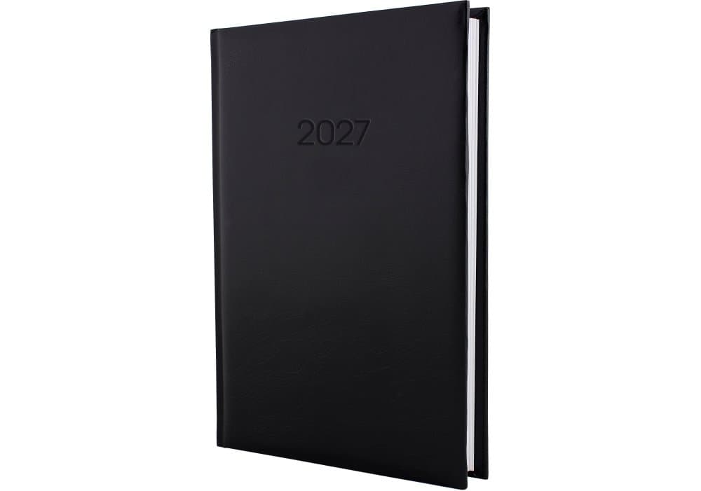Ежедневник A5 Economix датированный 2027 Allegra черный E21691-01