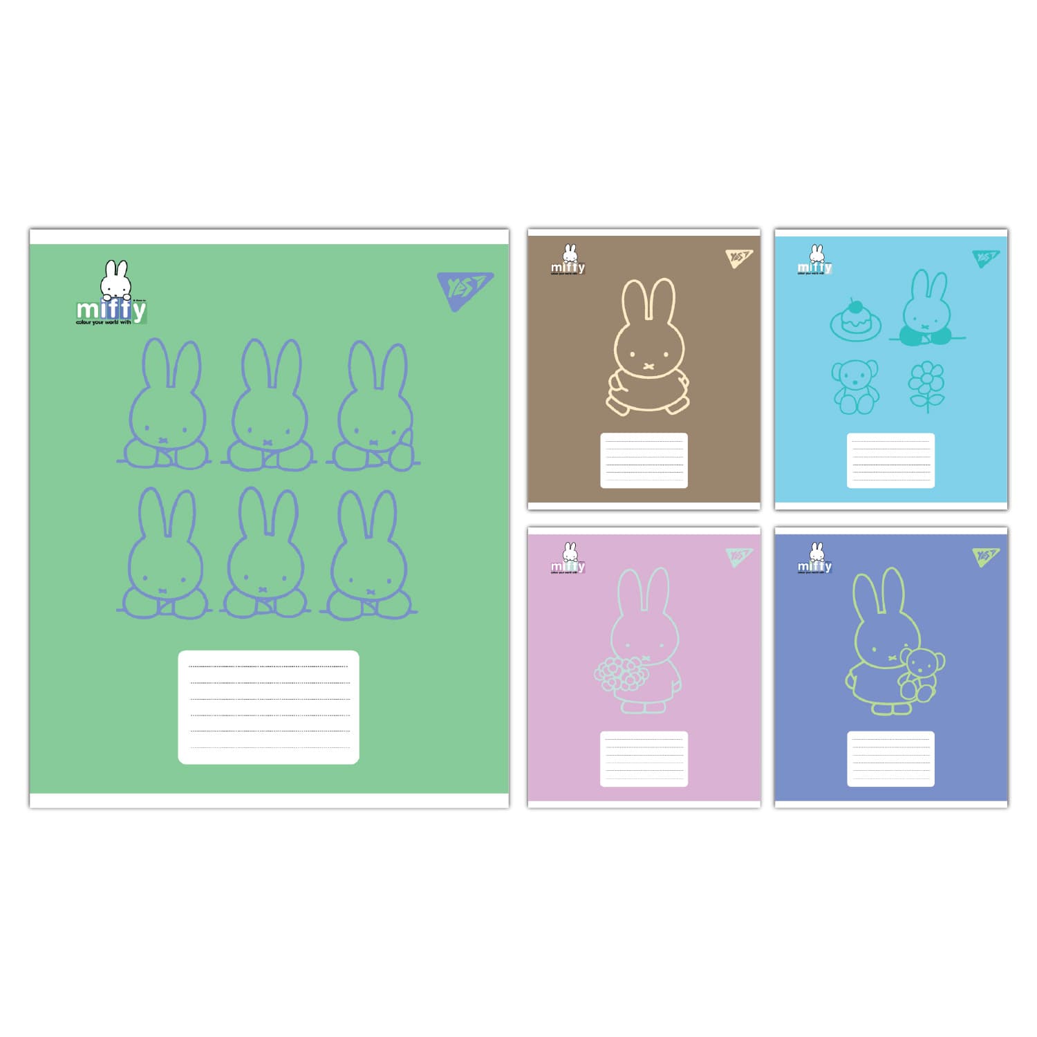 Зошит 18арк. лін. YES Miffy Bunny №767621(25)(500)