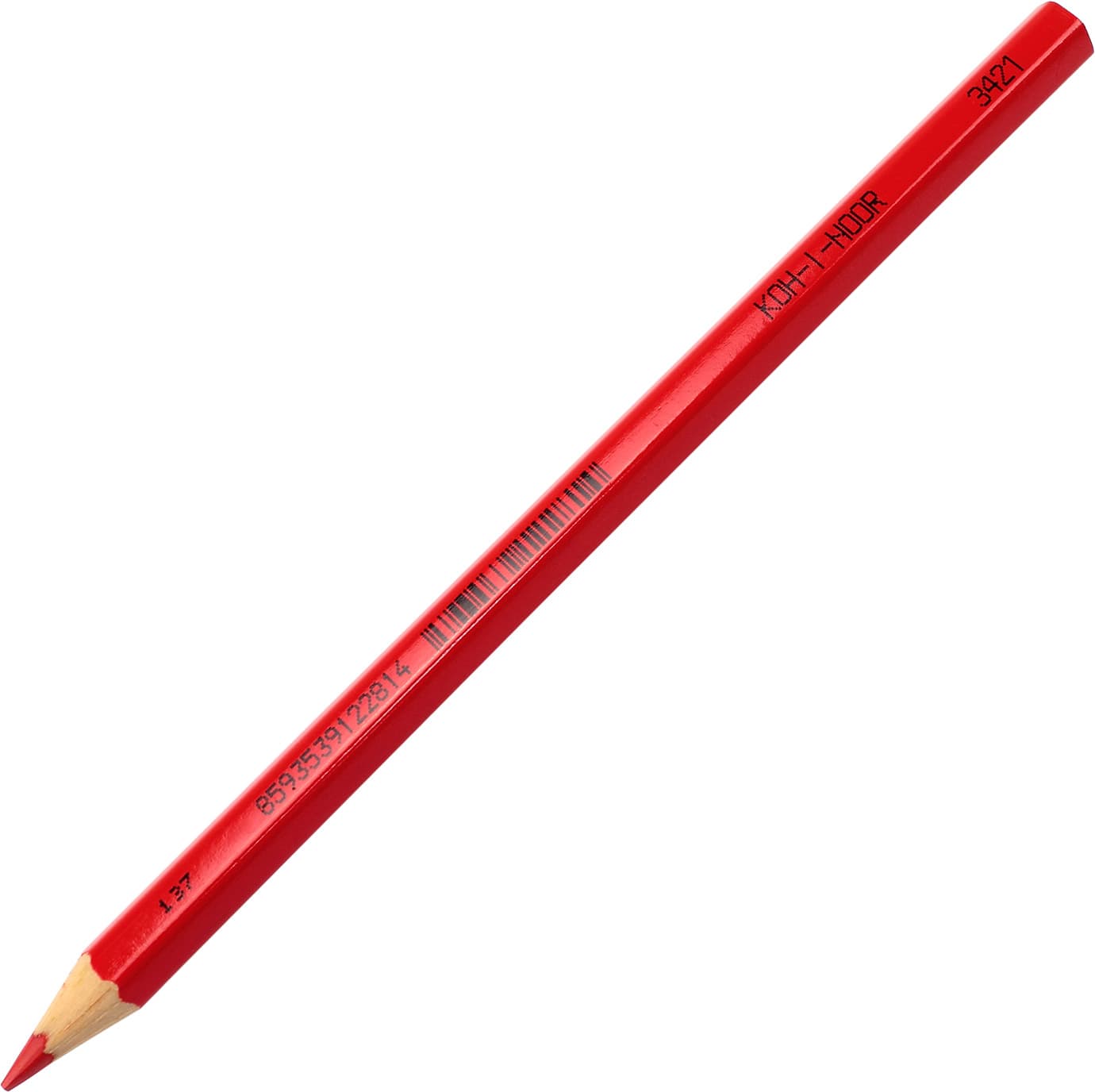 Олівець кольоровий Koh-i-noor червоний (12) (48) (144) 3421