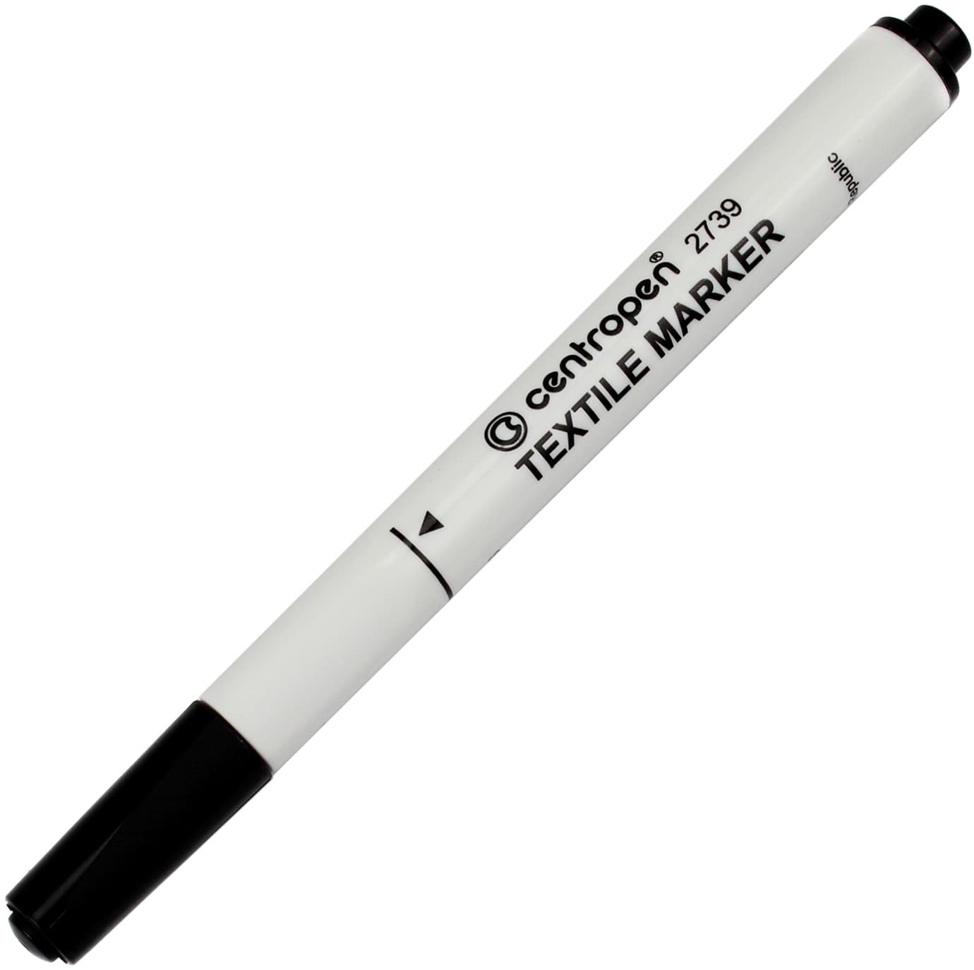 Маркер Centropen Textile 2мм черный 2739