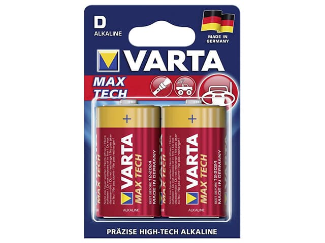 Батарейки Varta maxi tech LR-20/блістер 2 шт (10)