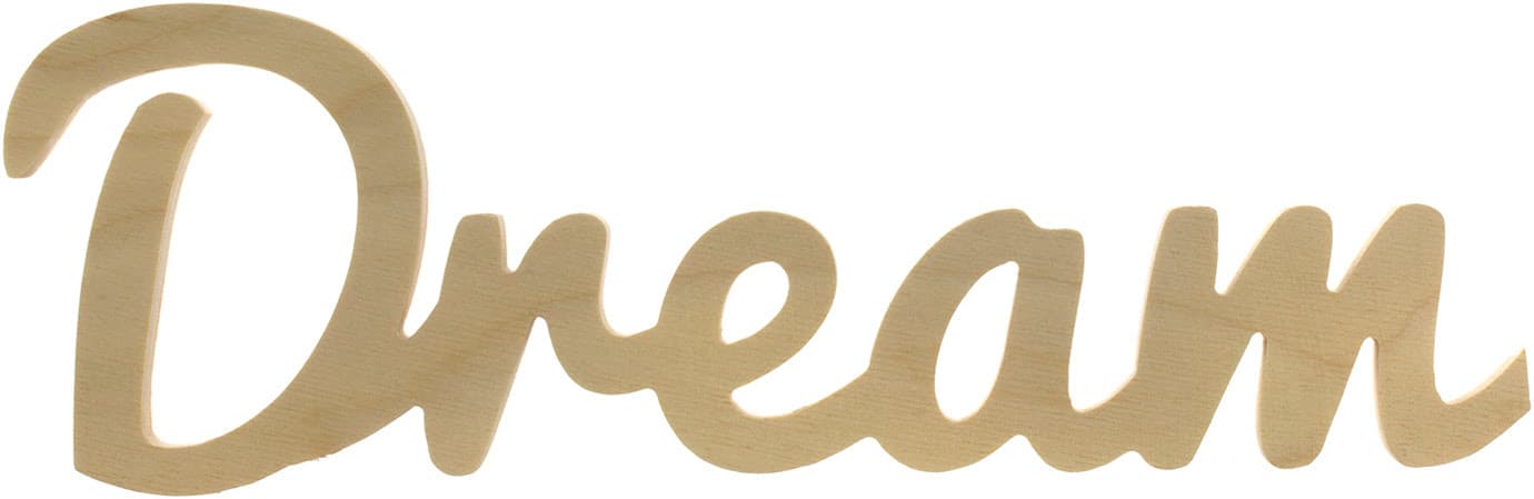 Напис дерев'яний Dream 0009