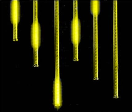 Гірлянда-бурулька електрична LED Stick warm white прозорий силіконовий провід L-50 см 8 шт 8751