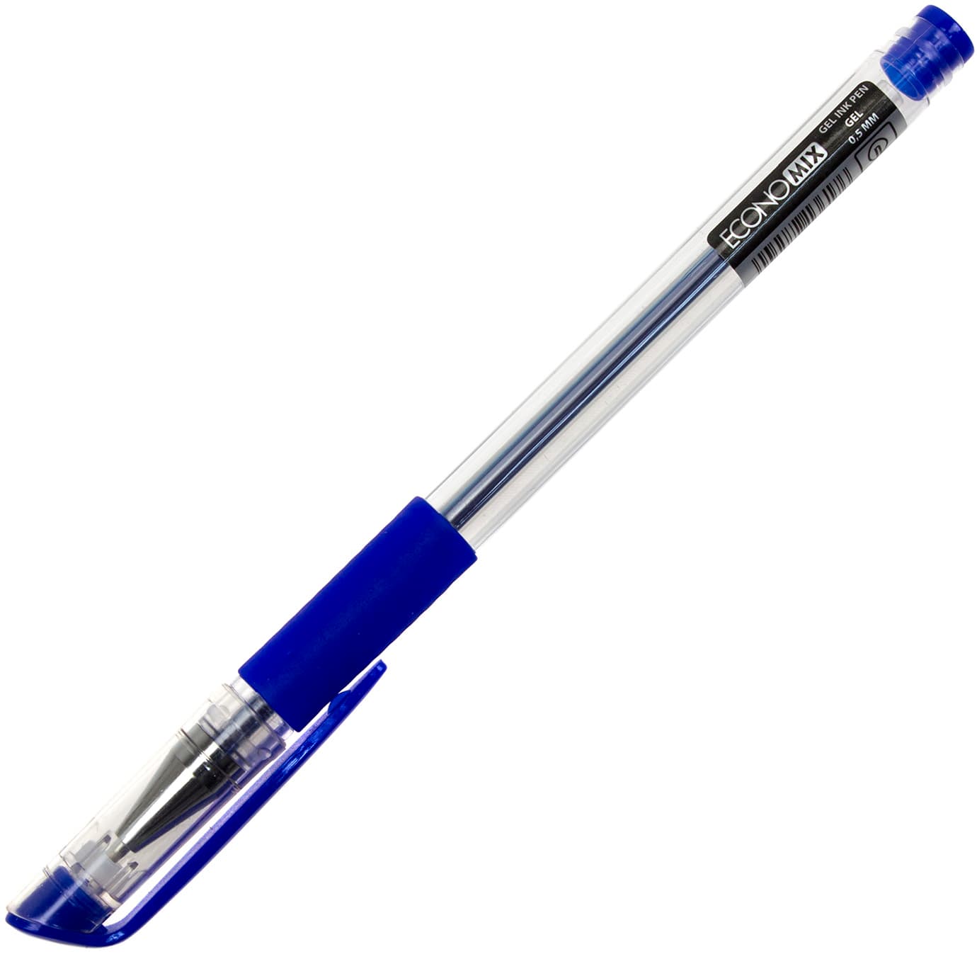 Ручка гелевая Economix Gel 0,5 мм синяя (12) (144) E11901-02