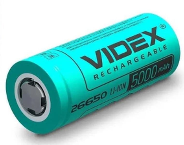 Акумулятор Videx Li-ion 26650-R,5000mAh