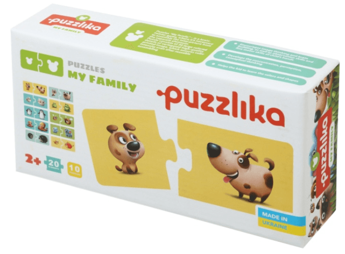Пазли Puzzlika Моя сім'я 20 елементів в тубусі 13531