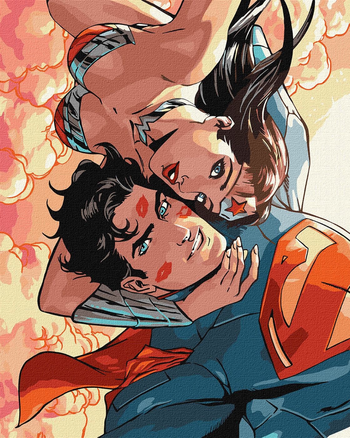 Картины по номерам акрил. "Wonder Woman: Объятия" 40х50см №KHO8713/Идейка/