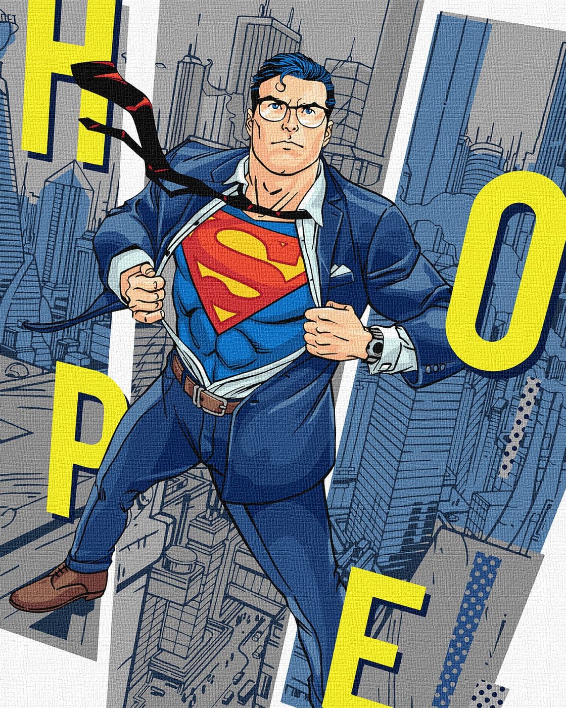 Картины по номерам акрил. "Superman: Hope" 40х50см №KHO8714/Идейка/