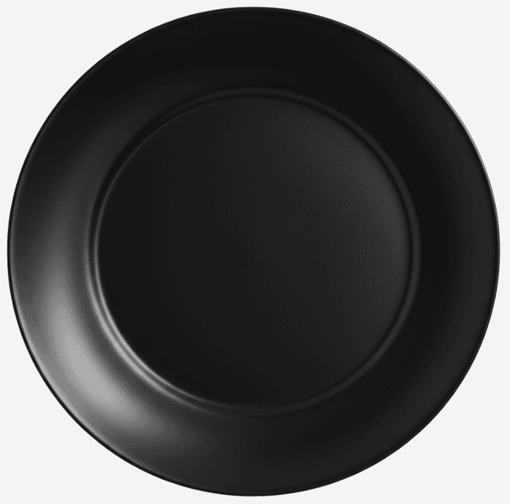 Тарілка десертна скло "Luminarc.Apy black" 18см №X1945(6)(24)