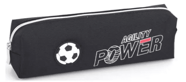 Пенал 1від., б/н,на блиск. чорний №KJ3810/Мандарин/(48)