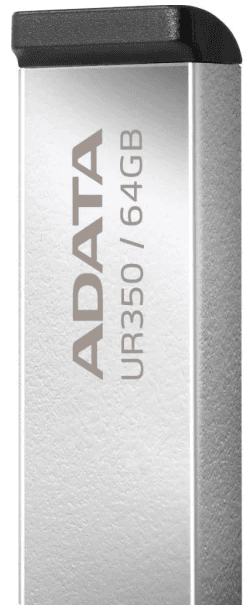 Флеш-память 64GB "Adata" UR 350 64Gb USB3.2 silver/black №5129