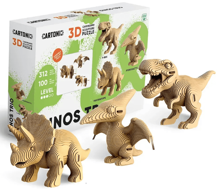Пазли 3D "Cartonic" Dinos Trio