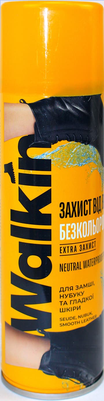 Аерозоль захист від води для шкіри,замші,нубуку "Walkin" безбарвн. 250мл №2115(12)