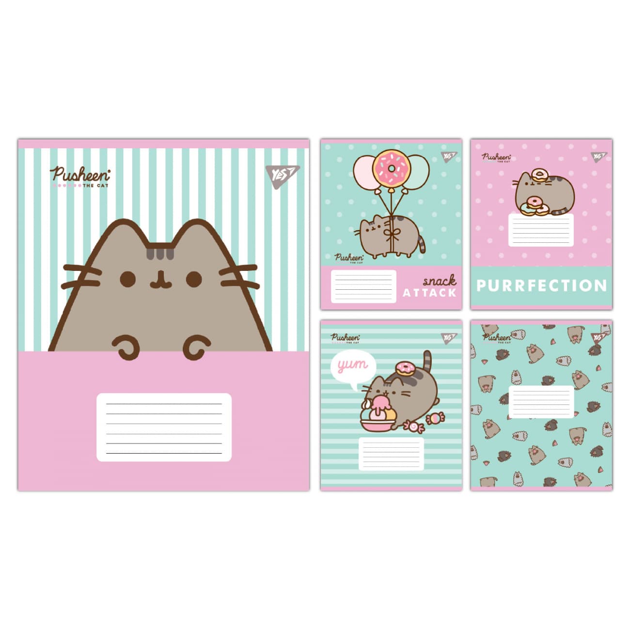Тетрадь 12л. лин. YES Pusheen Candy №767598(25)(500)