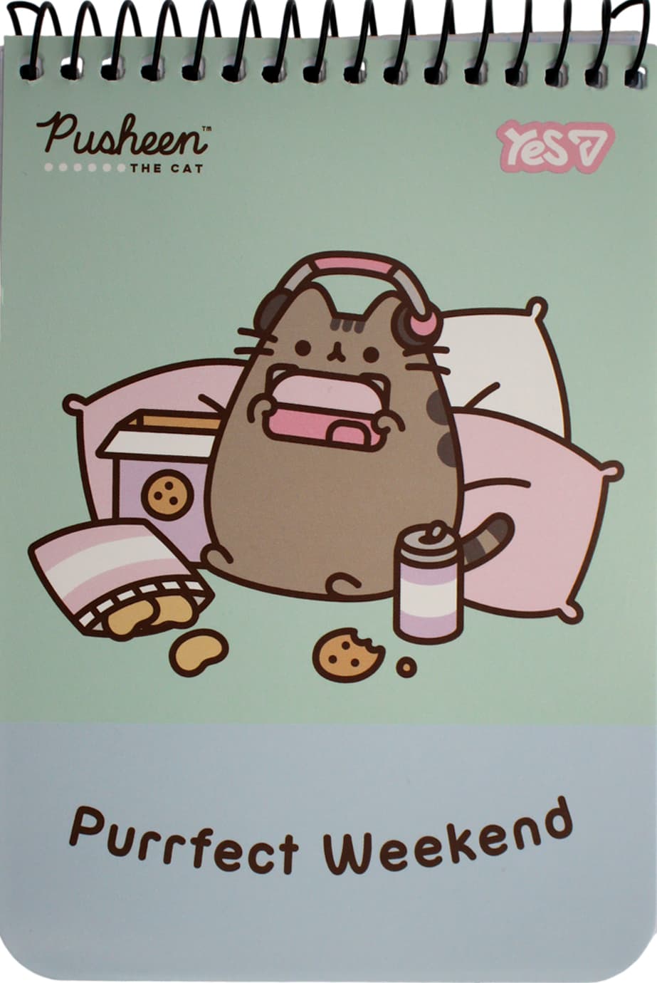 Блокнот пруж. верх. А6 80арк. кліт. карт. Pusheen, Sweet Day №152462/Yes/