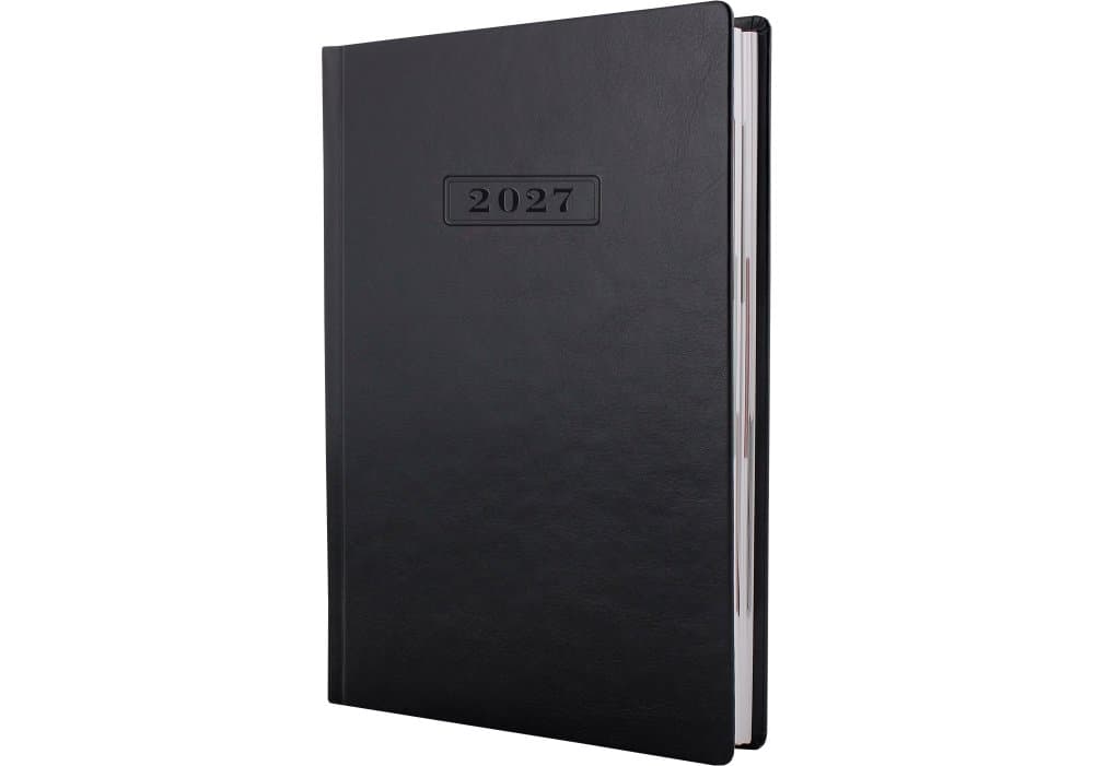 Ежедневник А5 Optima датированный 2027 Nebraska черный O25233-01