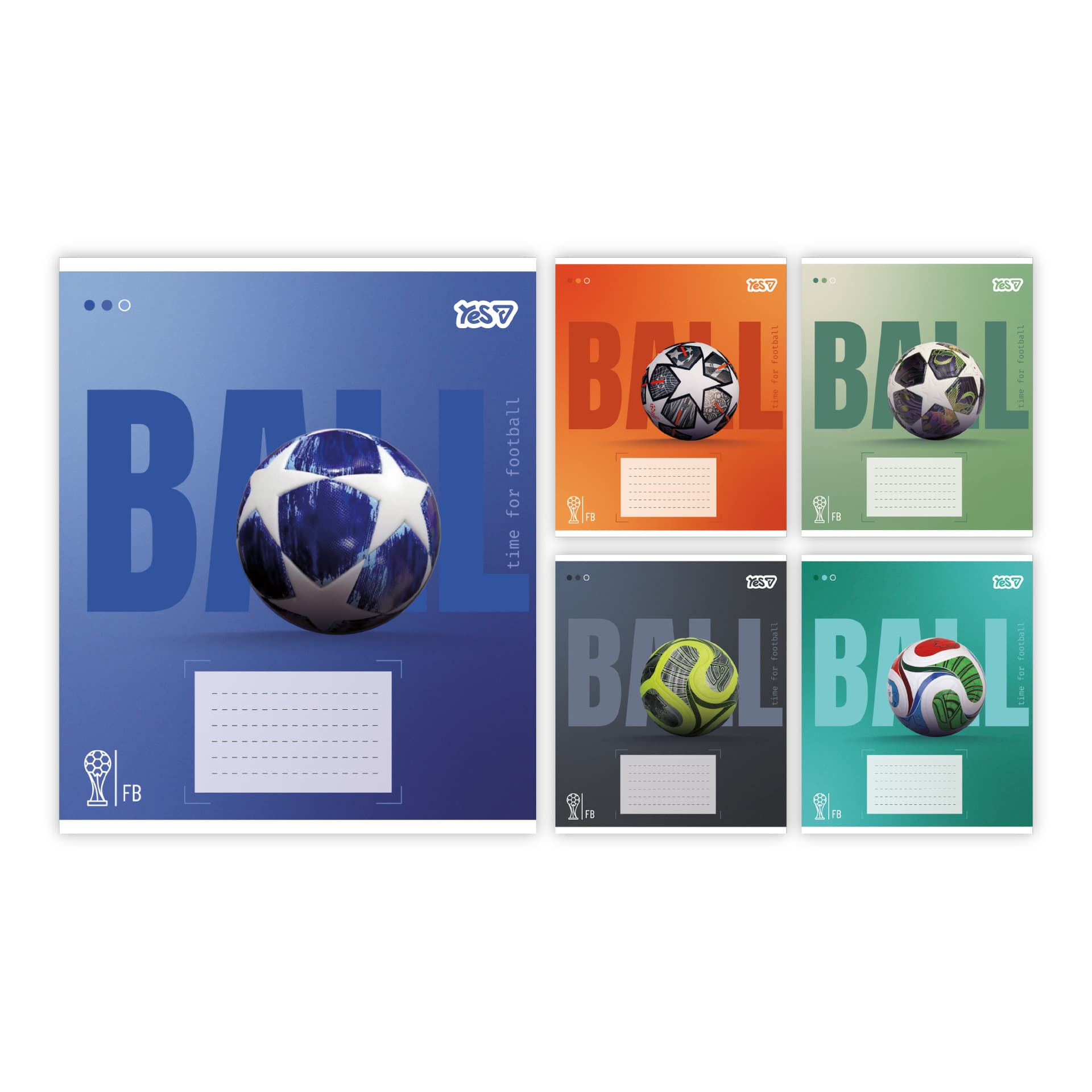 Зошит 36арк. кліт. YES Ball №768683(15)(240)