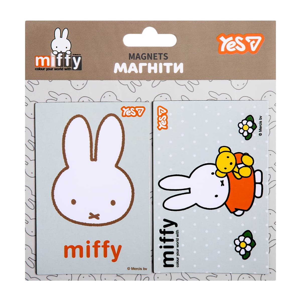 Магніти "Yes" Miffy 6х9см, 2шт №708567